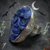 Lapis Skull Ring-Flora & Faluna- 7.25
