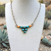 Sterling Silver Longhorn Necklace – Red River Turquoise & Spiny Oyster