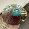 Navajo Handmade Royston Turquoise Buckle – Joan Begay