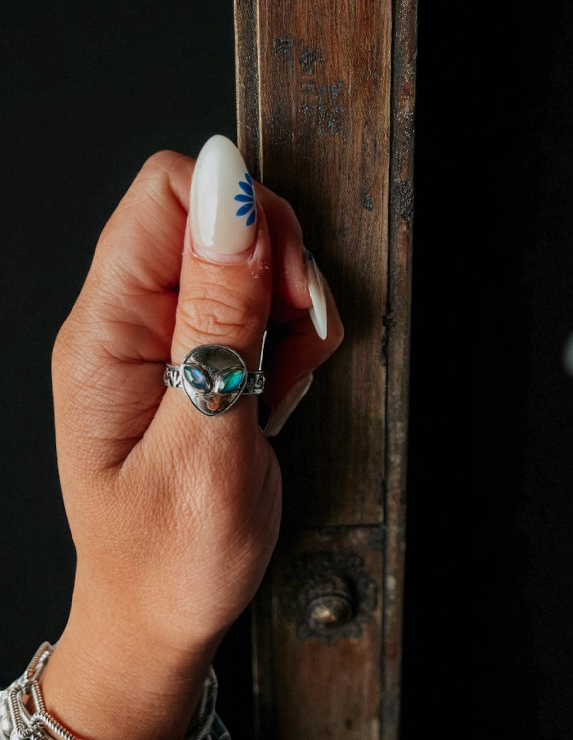 Weirdos Faceted Sky Aurora Opal Ring