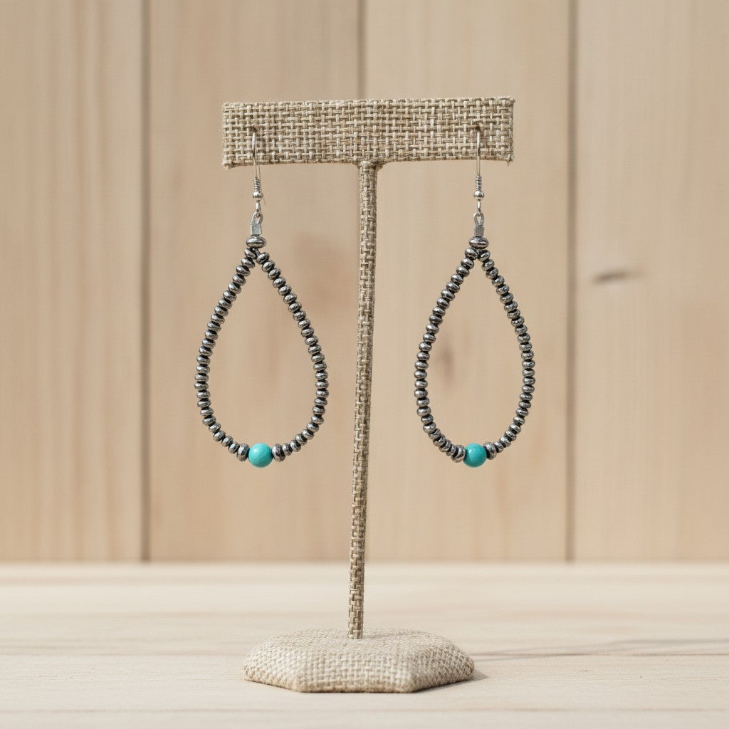 Bloom Kingman Sterling Drop Earrings