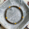 6.75" Golden Pineapple Bracelet w/ 4mm pearls