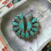 Large Kingman Half Cluster Earrings- Native Made, Lightweight