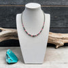 15.5" Bubblegum Opal Necklace w/ 3-8mm Pearls