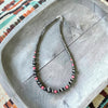 15.5" Bubblegum Opal Necklace w/ 3-8mm Pearls