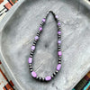 18.25" Purple Opal Necklace w/ 4-7mm Pearls