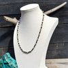 18" Sterling Torpedo Necklace w/ 4-5mm pearls & 4x12 torpedo pearls