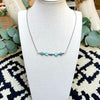 18" Golden Hills Bar Necklace w/ 3mm Pearls