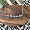 18" Golden Hills Bar Necklace w/ 3mm Pearls