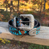 Turq And Tooled Belt