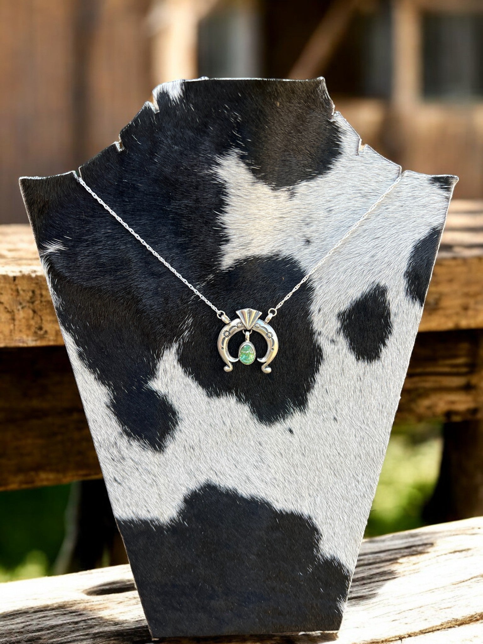 Navajo Handmade Sonoran Gold Necklace - Gary Shorty