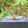 Navajo Handmade Spiny Oyster Bracelet - Esther White
