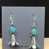 Navajo Handmade Kingman Turquoise Earrings - Robinson Martinez