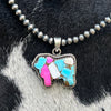 Cotton Candy Cow Pendant