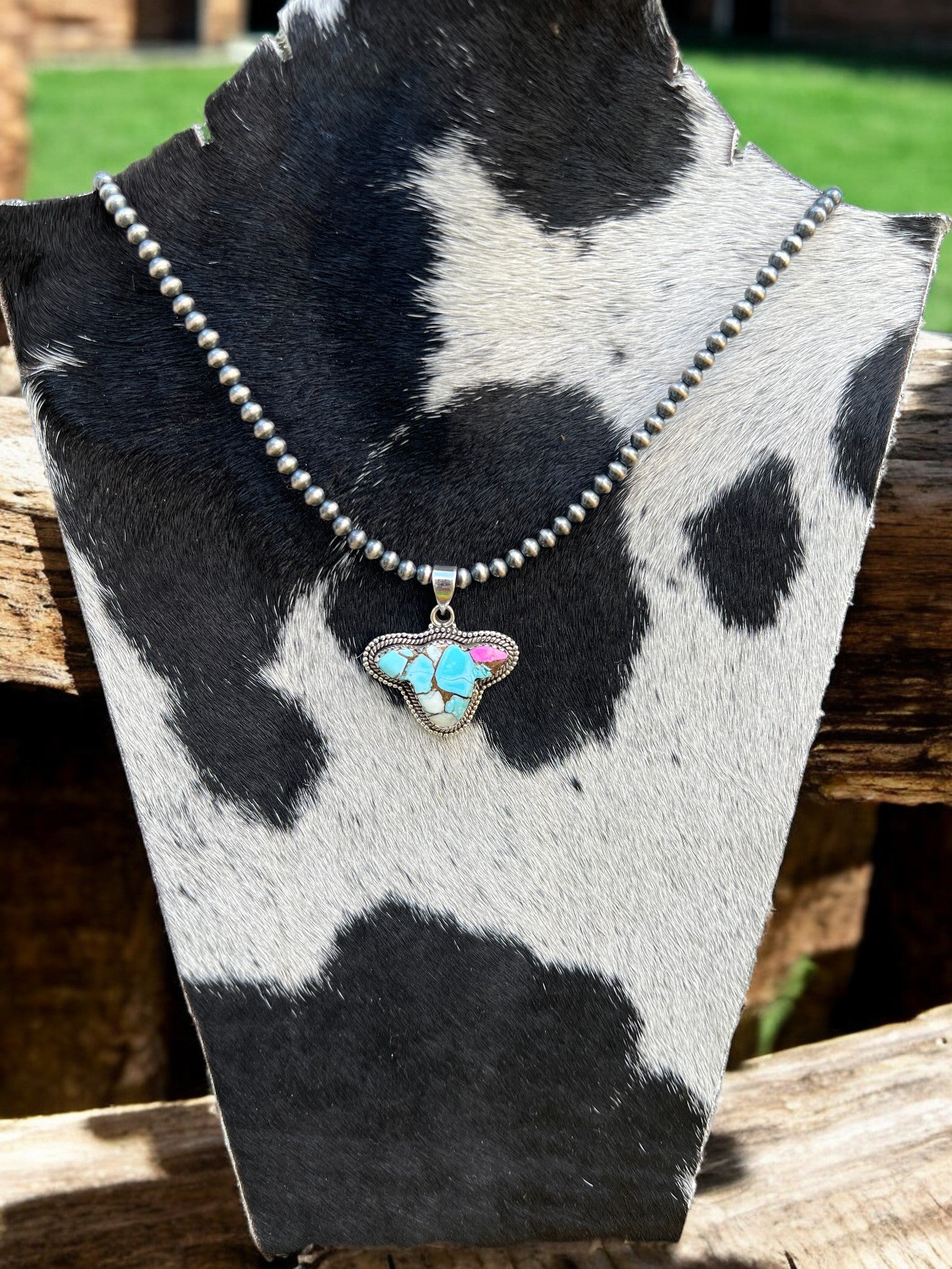 Cotton Candy Big Moo Pendant