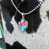 Cotton Candy Cactus Pendant