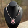 Pink Conch Solid Sterling Choker-Greg Yazzie