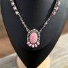 Pink Conch Solid Sterling Choker-Greg Yazzie