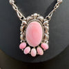 Pink Conch Solid Sterling Choker-Greg Yazzie