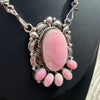 Pink Conch Solid Sterling Choker-Greg Yazzie