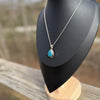 Spiderweb Turquoise Pendant Necklace – L. Yazzie