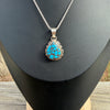 Spiderweb Turquoise Pendant Necklace – L. Yazzie