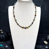 16" Tiger’s Eye & Bumblebee Jasper Necklace