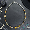 16" Tiger’s Eye & Bumblebee Jasper Necklace