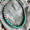 15" + 2.5" Turquoise Disk Choker