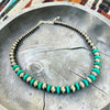 15" + 2.5" Turquoise Disk Choker