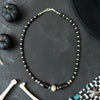 20.5" Black Onyx Mega Pearl Necklace
