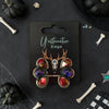 Purple & Rose Dahlia Cluster Y’allternative Edge Earrings
