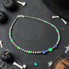 15"+2" Lavender & Nuclear Green Fire Opal Necklace