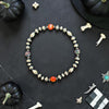 Blackfire & Blood Orange Fire Opal Stretch Bracelet