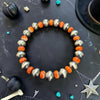 6" Orange Spiny Stretch Bracelet