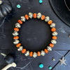 6" Orange Spiny Stretch Bracelet