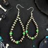 2.5" Nuclear Green Fire Opal Earrings