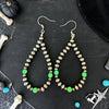 2.5" Nuclear Green Fire Opal Earrings