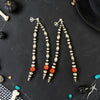3.5" Blood Orange Fire Opal Earrings