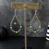 2.5" Nuclear Green Fire Opal Earrings