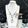 Augustine Largo White Buffalo Lariat + James Kee White Buffalo Earrings