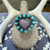 Native Made Heart Cluster Ring | R. Johnson | Size 9