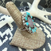 Native Made Heart Cluster Ring | R. Johnson | Size 9