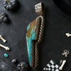 Mine 8 Turquoise Bolt Pendant | 2 1/4" | US Silversmith