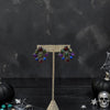 Vintage Nakai Fine Native Jewelry Multi-Gem Cluster Earrings | 1 1/4"