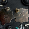 Vintage Nakai Fine Native Jewelry Multi-Gem Cluster Earrings | 1 1/4"
