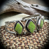 Gaspeite Four-Stone Cuff