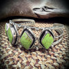 Gaspeite Four-Stone Cuff