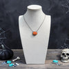 Orange Spiny Oval Bar Necklace — Antoinette Martinez