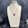 Orange Spiny Oval Bar Necklace — Antoinette Martinez